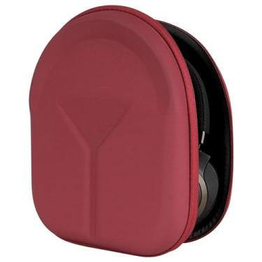 Imagem de Geekria Capa protetora para fones de ouvido compatível com JBL Tune 770NC/760NC/750NC/720BT, Live 770NC, bolsa rígida de substituição para transporte de viagem com armazenamento de cabos (vermelha)