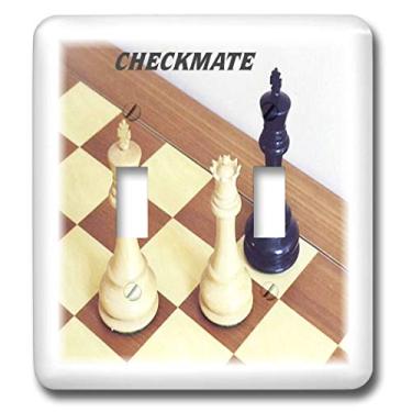 Imagem de 3dRose lsp_41707_2 peças de xadrez com interruptor duplo de xeque-mate