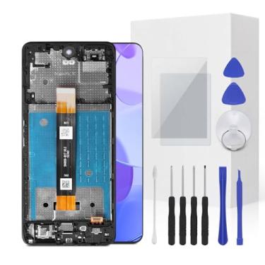 Imagem de JENCYFU Tela de substituição TCL 50 XE Full LCD Screen Display Touch Digitalizador Montagem de moldura com ferramenta de reparo para modelo TCL 50 XE NxtPaper 16.7 cm