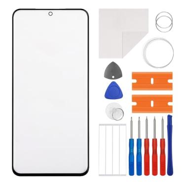 Imagem de E-yiiviil Substituição do digitalizador de lente de vidro frontal com conector compatível com Samsung Galaxy S20 SM-G980 SM-G980F 6,2 polegadas com ferramentas (não tela LCD)