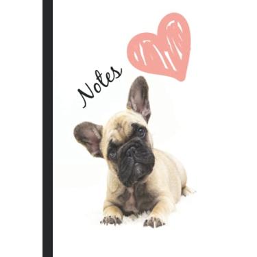 Imagem de Notes: Cute French Bulldog Mum Heart Love Book Notepad Notebook Composition and Journal Gratitude Dot Diary