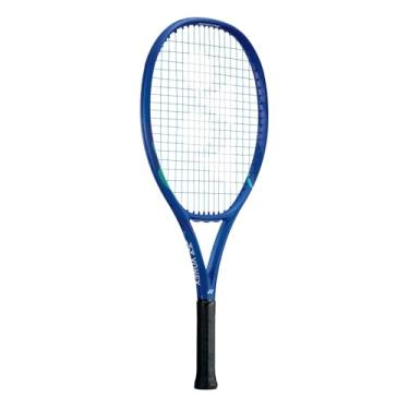 Imagem de YONEX Raquete de tênis EZONE 25 Blast Blue - Raquete de grafite pré-amarrada para jogadores júnior (9-10 anos/130-140 cm)