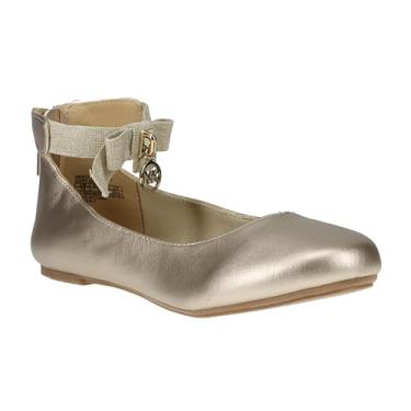 Imagem de Michael Kors Kids Footwear Sapatilha Kenyah Kay Mary Jane para meninas, Ouro macio, 11 Little Kid