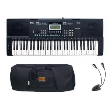 Imagem de Kit Teclado Revas KB330 By Roland Com Capa e Luminária