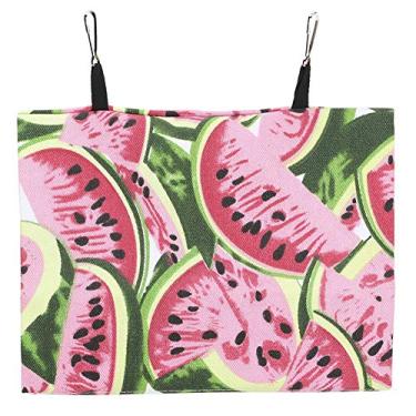 Imagem de 1PCS SP Summer Bird Pird - Melon Design Ing Bed para S e Outros Pássaros, Plies Confortáveis ​​de Animais de Estimação para Pássaros, Luz Leve e Cama de Pássaro (L 5 a 7 pessoas)