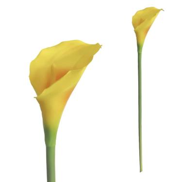 Imagem de Haste Copo de Leite em Silicone Artificial Decorativa 76cm