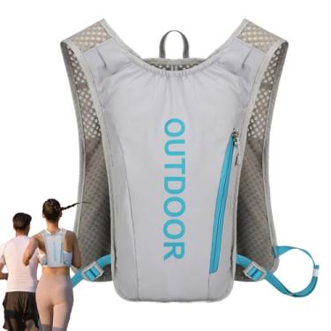 Imagem de Mochila de hidratação, colete em corrida | Mochila de hidratação de búfalo de água 5L - Bolsa de ciclismo com tiras reflexivas, acessórios de recreação ao ar livre ajustáveis ​​para corridas