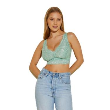 Imagem de Cosabella Sutiã feminino PRET a Porter Curvy Longline, Verde Umbria/Verde Addy, G