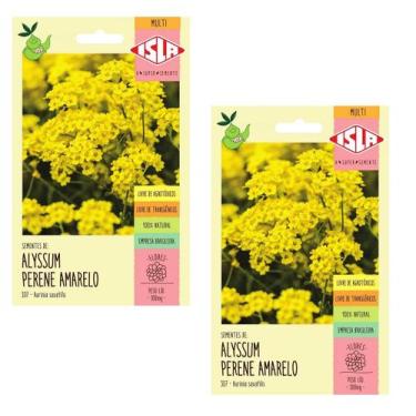 Imagem de 2X Sementes Alyssum Flor de Mel Amarela ISLA