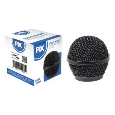 Imagem de 5x Grade Protetora Para Microfone - Preto Original - PIX