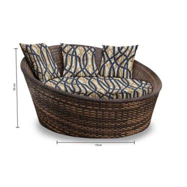 Imagem de Chaise  Nova Delhi - Tecido Corda Náutica - Mundo dos Sintéticos