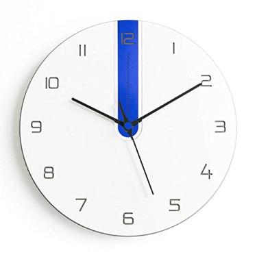 Imagem de XFNVXC Quartos, cafés, locais públicos, relógios de parede minimalistas, relógios de sala de estar, relógios decorativos, atmosfera criativa, personalidade, casa (cor: Black-Soul Eater1) Visão (A)