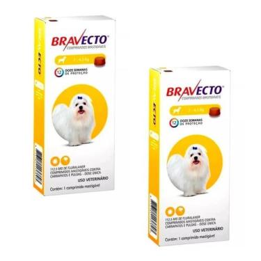 Imagem de Kit 2x BRAVECTO 112,5MG 2 - 4,5kg