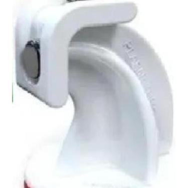 Imagem de Prendedor Fixador Trava Porta Magnético Adesivo Branco 2Un - Plasnatur