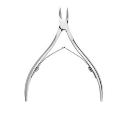 Imagem de Tesoura de cutícula de aço inoxidável, alicate de manicure, cortador, removedor, pinça, pedicure, aparador, alicate de bico de águia, prata