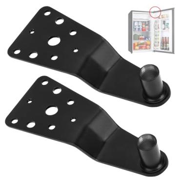 Imagem de Pacote com 2 WP12566606ED Dobradiça de porta superior de geladeira compatível com Whirlpool Kenmore Sears Maytag 59646 59679 JBL GX5F MFD MBB Series Geladeira EA2355077 12566606ED 12566604ED AH2355077