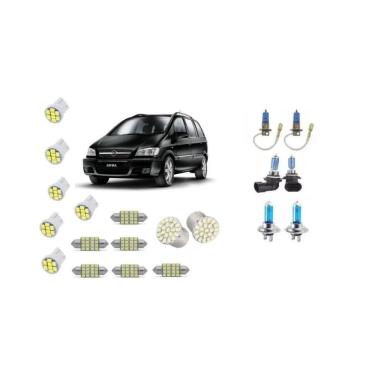 Imagem de Kit Completo 20 Lâmpadas Faróis + LEDs Zafira 2001 em Diante