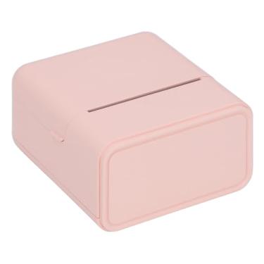 Imagem de Impressora de Etiqueta Térmica, Impressora de Etiqueta BT Mini Operação Simples 203DPI Para Pequenas Empresas Para Datação Preços Remessa Código Barras (Rosa)