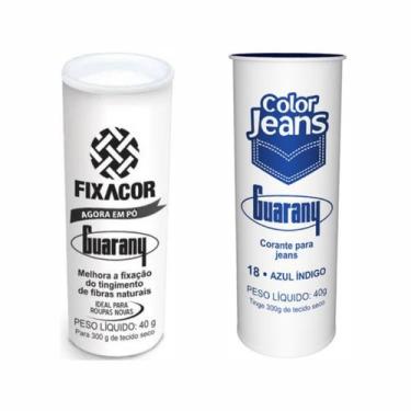 Imagem de Kit FixaCor + Corante Color Jeans Azul Indigo Guarany