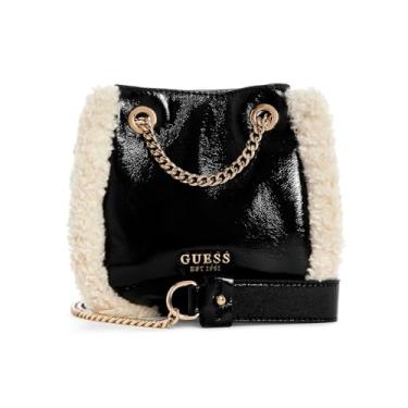 Imagem de GUESS Bolsa transversal conversível Davika, Preto, One Size