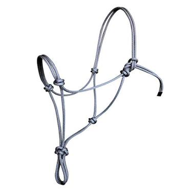 Imagem de Cabides de corda de cavalo macios - 11 tamanhos - miniatura, potro, desmame, pônei pequeno, espiga/árabe, cavalo, sangue quente, corrente de ar, personalizado (pônei, cinza)