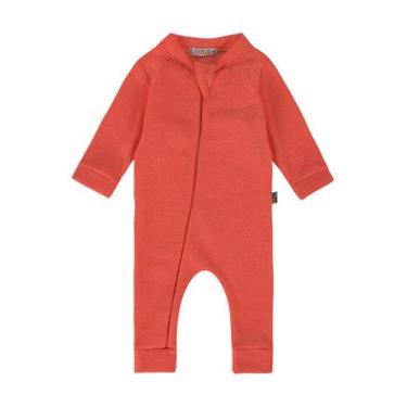 Imagem de Macacão Bebê de Plush Peluciado Laranja Flamingo - Kambai, 1