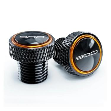 Imagem de jininshengxindianzi Compatible With Z900 Z650 Ninja650 Z900RS Z900SE Motorcycle Accessories Rear Mirror Hole Plugs Screw Bolts Cover Cap(Orange 900 W)