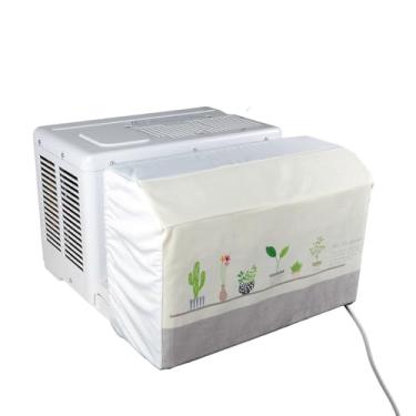 Imagem de Garpernics Capa De Ar Condicionado Em Formato U Para Unidade Interna Midea, À Prova Poeira E Vento, Verde, Poliéster, Repelente Água