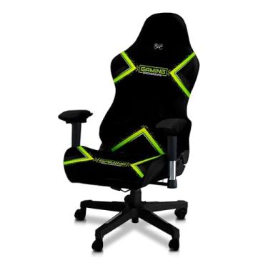 Imagem de Kitegrese Capa de cadeira de jogos à prova de gatos extensível – Capas resistentes a arranhões para cadeiras de corrida/escritório, protetor de tecido premium para animais de estimação, ajuste