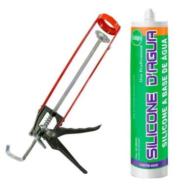 Imagem de Kit Selante Acrílico Fissura Trinca Marrom Com Aplicador  - Sbrix