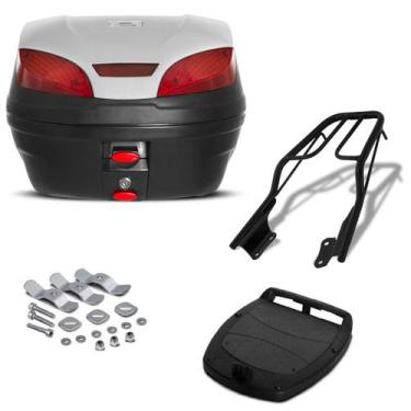 Imagem de Bau 30 Litros Pro Tork Smartbox 3 + Bagageiro Twister Cb 250, PRATA, Ú