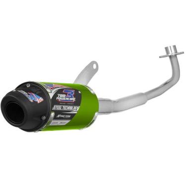 Imagem de Escapamento Pro Tork Powercore 3 Steel Technology Biz 100 2015, VERDE,