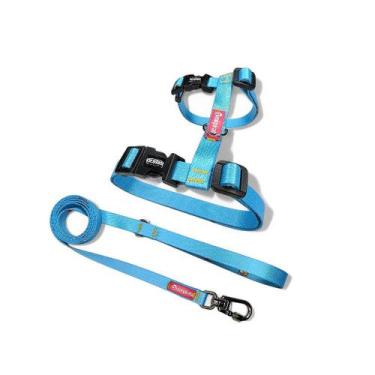 Imagem de Peitoral para Gatos com Guia Celeste - ZoioPirata, Adulto