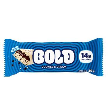 Imagem de Barra de Proteína Bold Sabor Cookies & Cream 14 g de Proteína 40g
