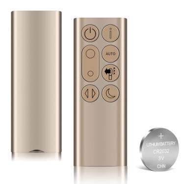 Imagem de WDZP Novo controle remoto de substituição adequado para Dyson DP04 TP04 TP06 TP07 TP7A TP09 Pure Humidify + Cool Cryptomic Fan (apenas para ouro, com bateria)