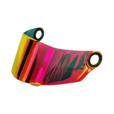 Imagem de Viseira Multicolorida para Capacete de Motocicleta LS2 FF358, Vermelho