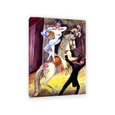 Imagem de Impressão Otto Dix em tela pinturas de cenas de equitação otto dix arte de parede famosa arte de arte em tela pôsteres para decoração de parede para quarto sala de estar 100 x 70 cm (83.8x71.1 cm