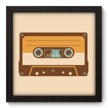 Imagem de Quadro Decorativo - Fita Cassete - 22cm x 22cm - 039qdvp - Allodi