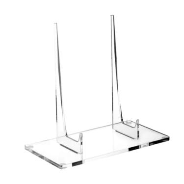 Imagem de Generic Suporte para pratos, porta-retratos, acrílico decorativo, transparente, suporte para livros, cavalete estável, para pratos para livros, CDs, fotos,