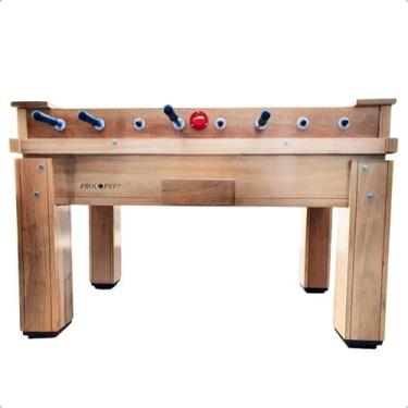Imagem de Futebol Mesa Pebolim Madeira Maciça 3 Bolinhas Com Gaveta  - Alaia