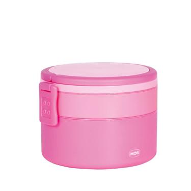 Imagem de Pote Marmita 2 Andares Redondo com Alça - Rosa