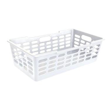 Imagem de Cesto Organizador Multiuso Grande Atenas Branco 29x15x51Cm - Arqplast