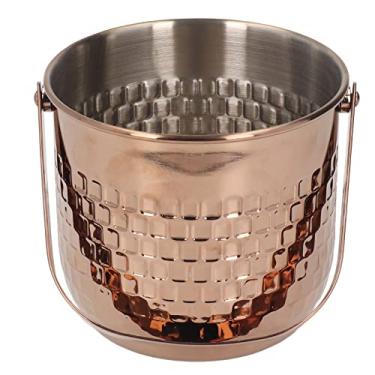 Imagem de Yctze Balde de Vinho Isolado de Aço Inoxidável de Duas Camadas - Ideal para Bares, Festas e Uso Doméstico - Chiller de Vinho Versátil e Balde de Gelo para Cerveja, Uísque e (Rose Gold)