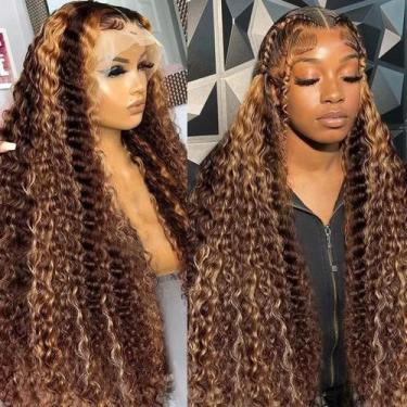 Imagem de Peruca frontal de renda, sedosa, comprimento, 36", 13x6, cabelo humano