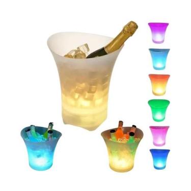 Imagem de Balde de Gelo para Bebidas com LED e Caixa de Som Bluetooth - TOP RIO