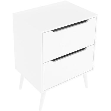 Imagem de Gabinete Para Banheiro 60 Cm 2 Gavetas Robin Branco