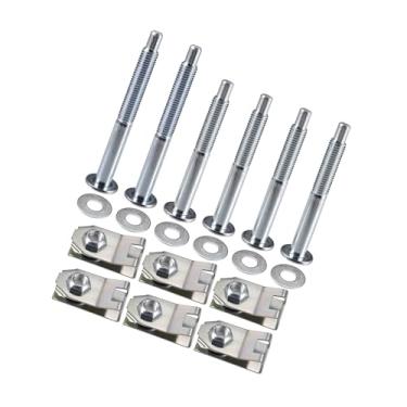 Imagem de Motoforti Kit de ferragens de montagem de caminhão com clipe de retenção de parafuso de montagem de substituição para Ford para Ranger 1983-2011 para Mazda B2300 B2500 de longa duração