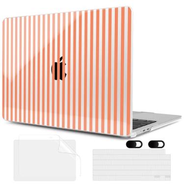 Imagem de MEEgoodo Capa para MacBook Air M4/M3/M2 de 13,6 polegadas 2025 2024 2022, serve para modelos A3240/A3113/A2681, capa rígida para laptop com capa de teclado compatível com MacBook Air de 13 polegadas