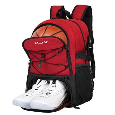 Imagem de Mochila de basquete LARIPOP para meninos e meninas, presentes masculin