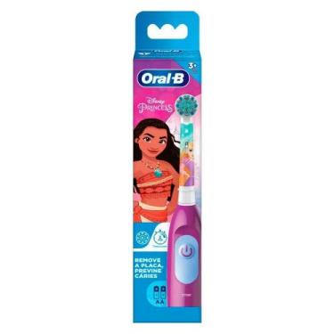 Imagem de Escova Dental Elétrica Oral B Baterry Kids Princesas à Pilha